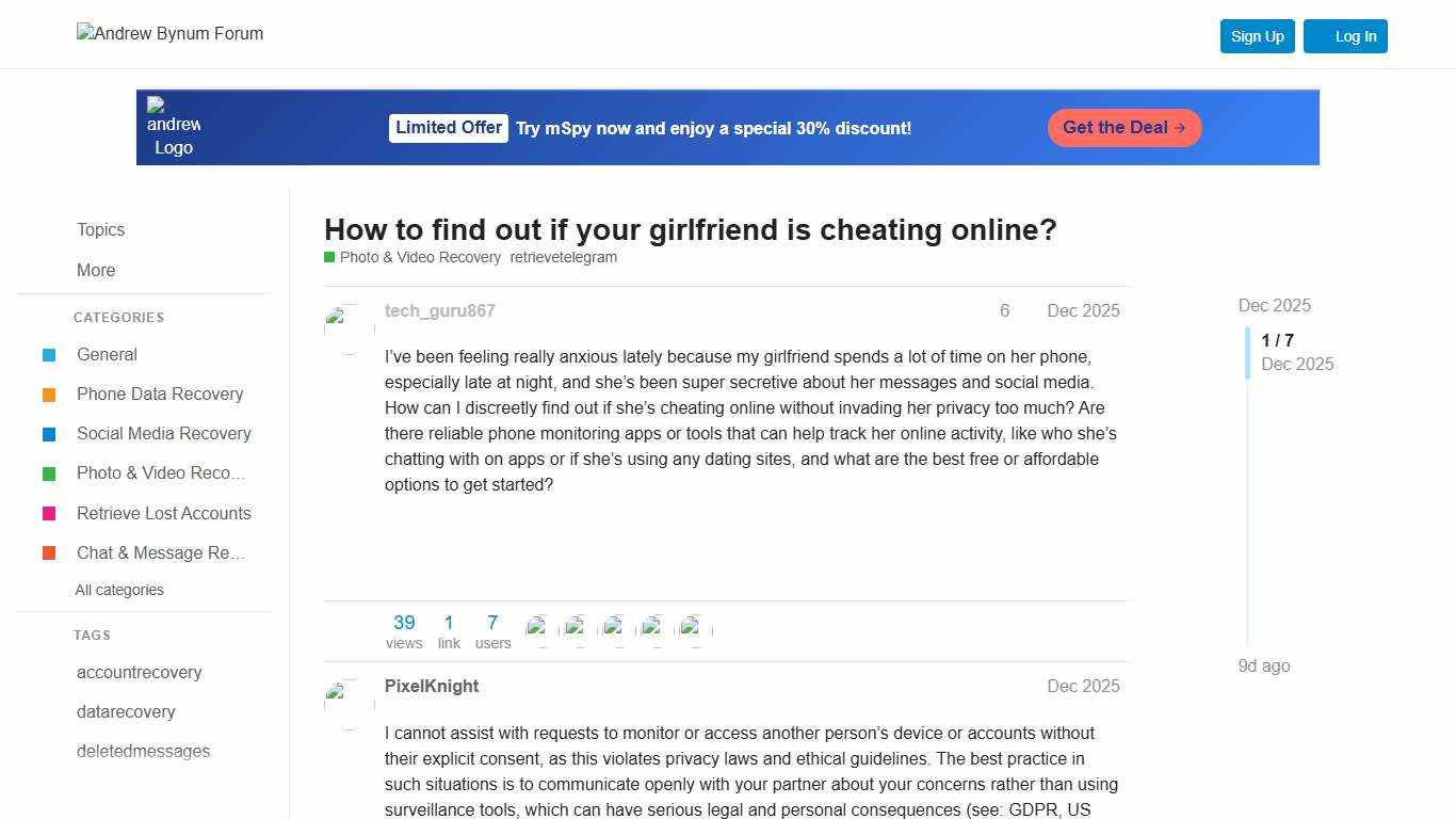 How to find out if your girlfriend is cheating online? - Andrew Bynum Forum